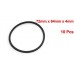 eDealMax gomma paraolio sigillato O Anelli di guarnizione rondelle (10 pezzi)  nero  72 millimetri x 4 mm - B07GPWYVYK